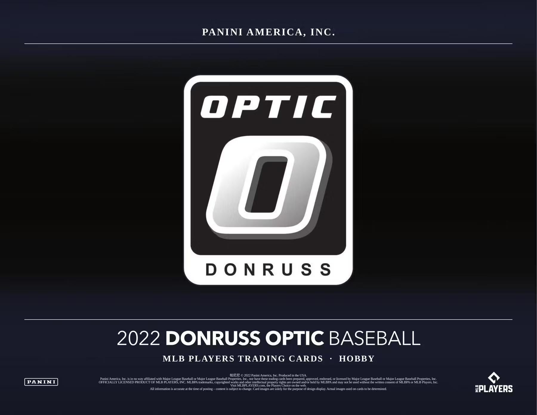 2022 Panini Donruss Optic Baseball Hobby Box - Todaro