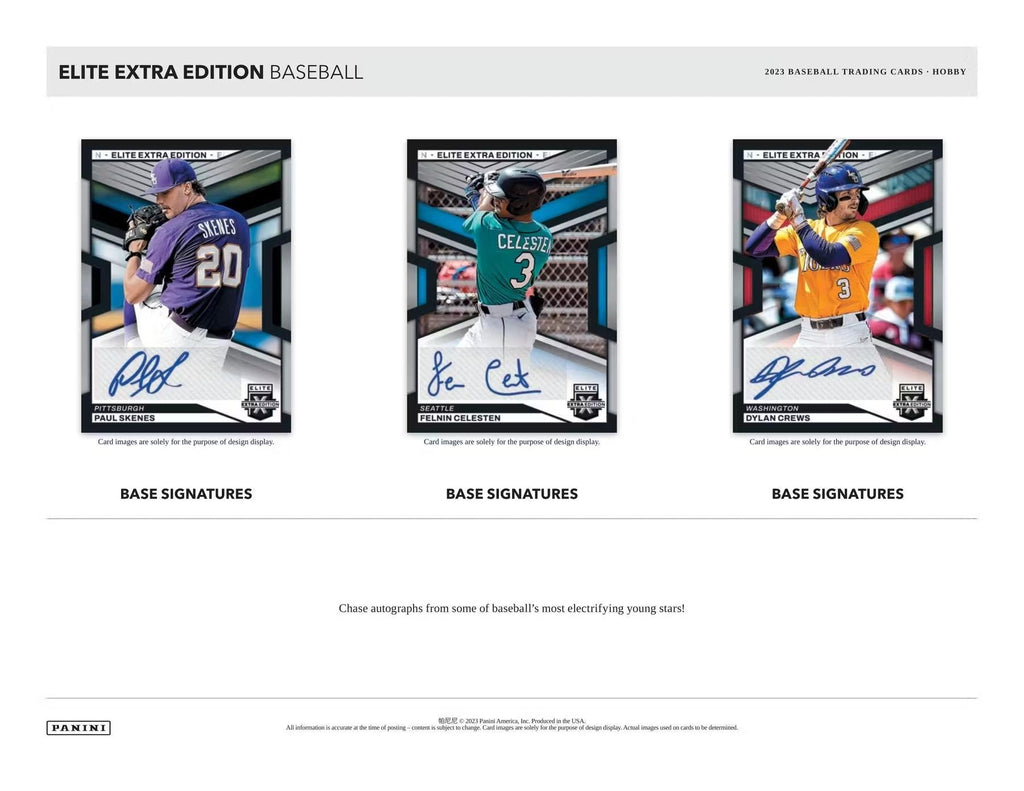 2023 Panini Elite Extra Edition Baseball Hobby Box - Todaro