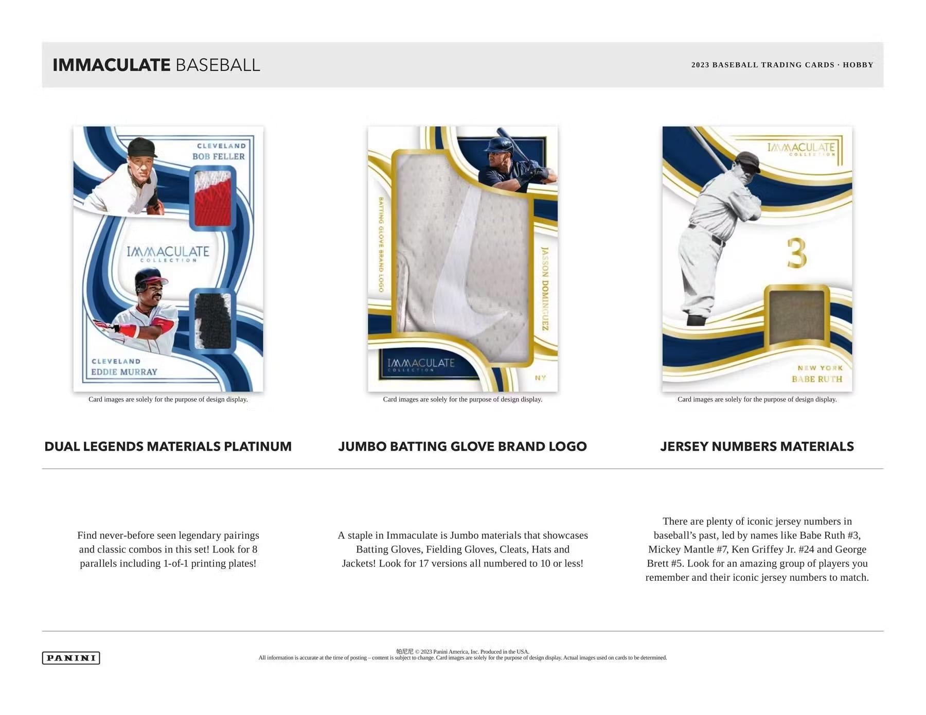 2023 Panini Immaculate Baseball Hobby Box - Todaro