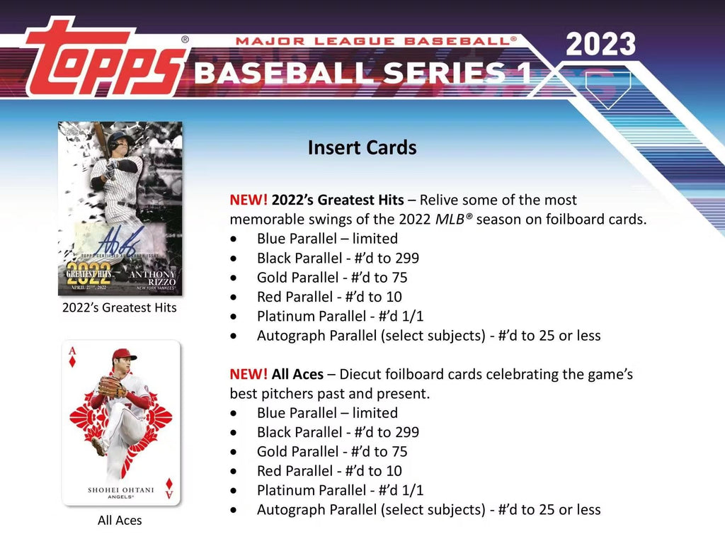 2023 Topps Series 1 Baseball Hanger Box - Todaro