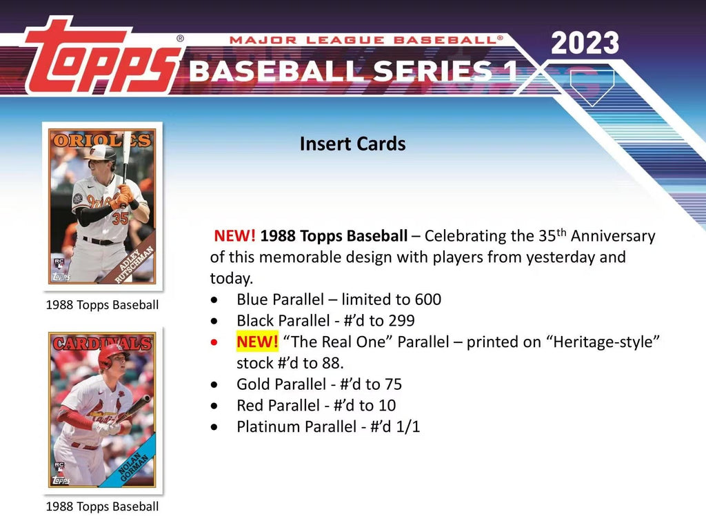2023 Topps Series 1 Baseball Hanger Box - Todaro