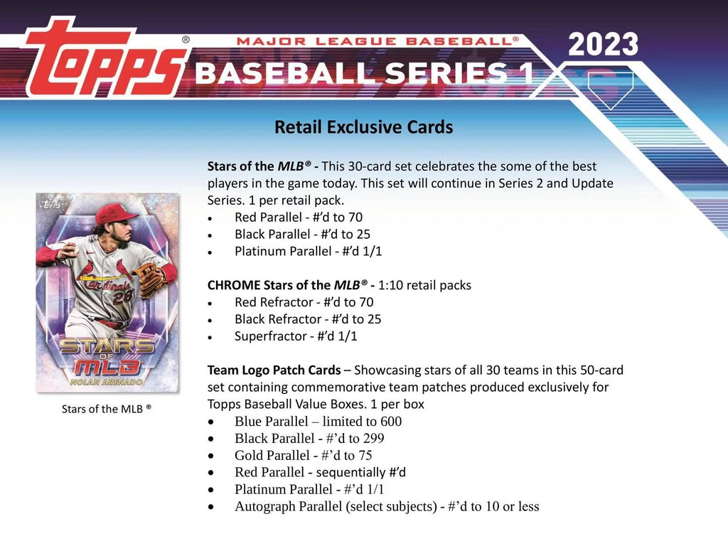 2023 Topps Series 1 Baseball Hanger Box - Todaro