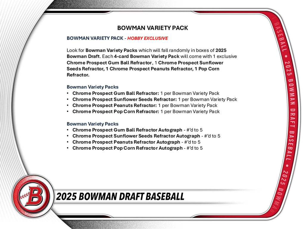 2025 Bowman Draft Baseball Hobby Jumbo Box - Todaro