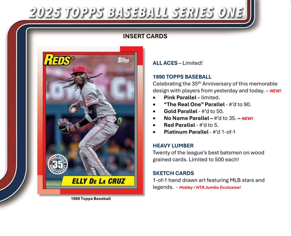 2025 Topps Series 1 Baseball Hobby Jumbo Box - Todaro