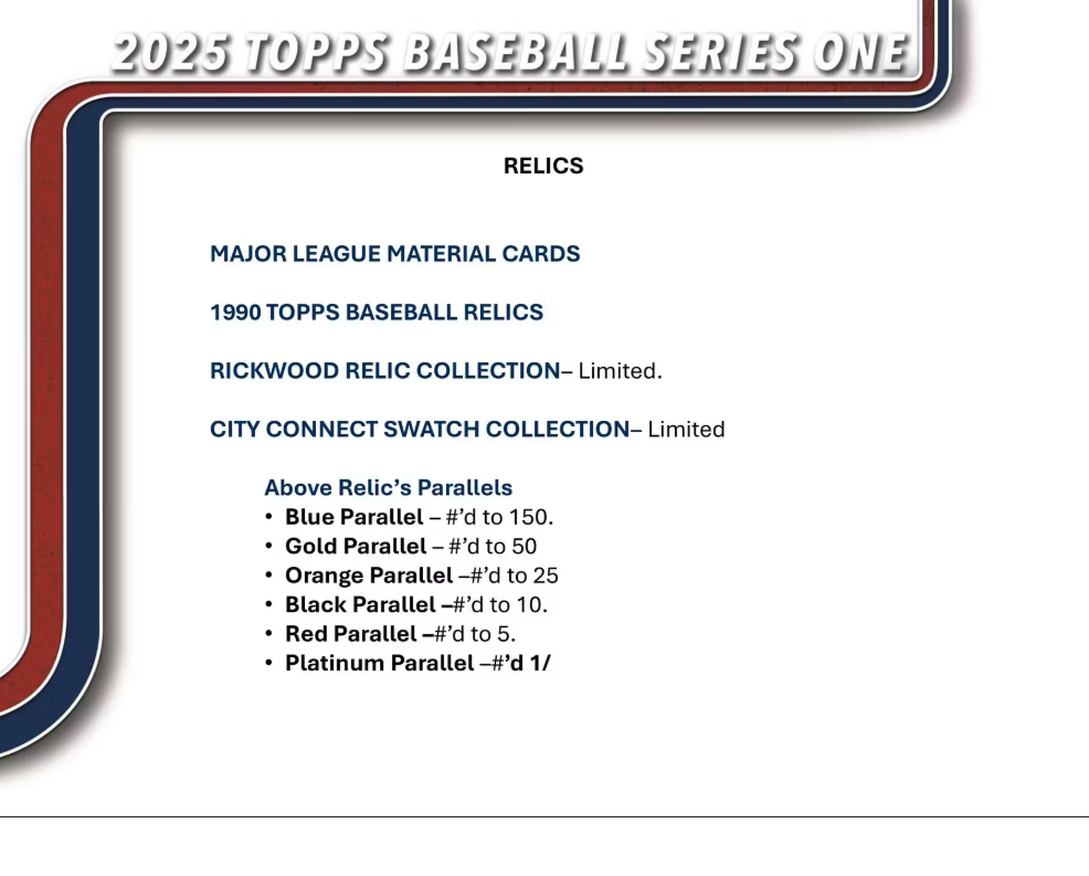 2025 Topps Series 1 Baseball Hobby Jumbo Box - Todaro