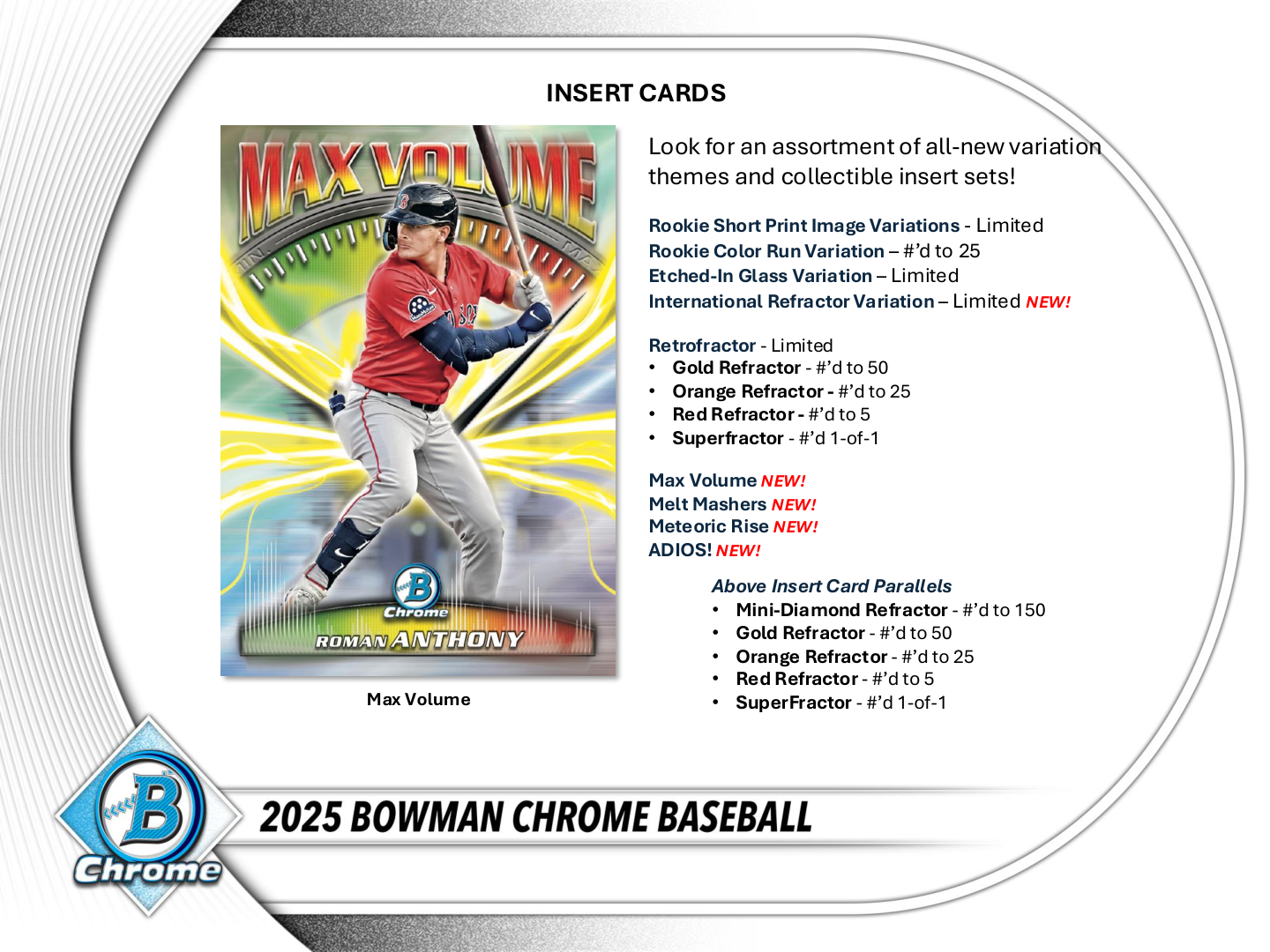 2025 Bowman Chrome Baseball Hobby Box - Todaro